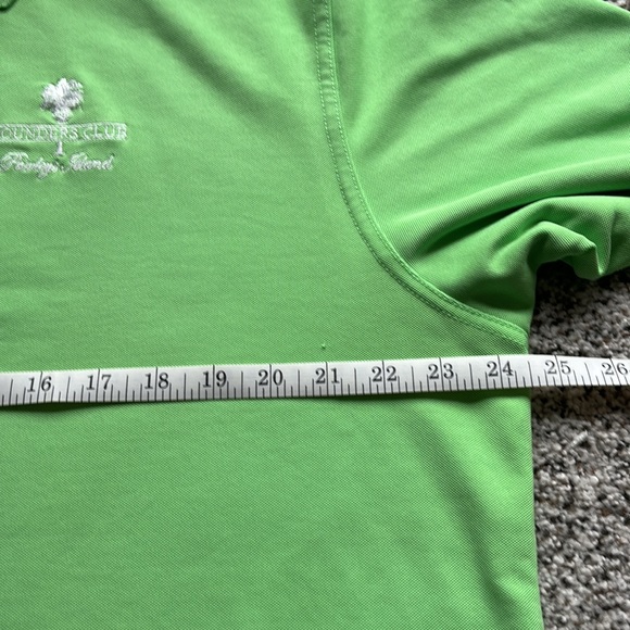 XL lime green golf shirt. - Picture 5 of 6